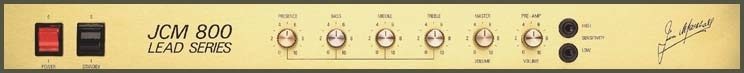 All the controls for the Marshall JCM800 2203 Reissue Guitar Amplifier Head